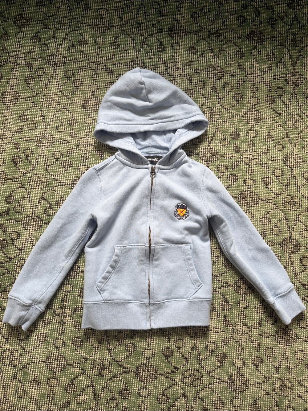 Kids Bel Air Country Club Light Blue Hooded Zip Sweatshirt